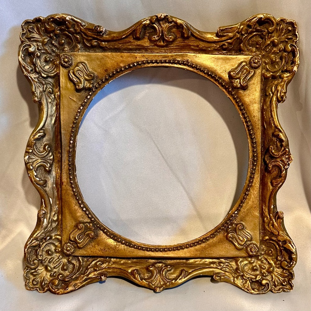 Antique Edwardian Victorian Gilt Gesso Ornate Gold Picture Frame